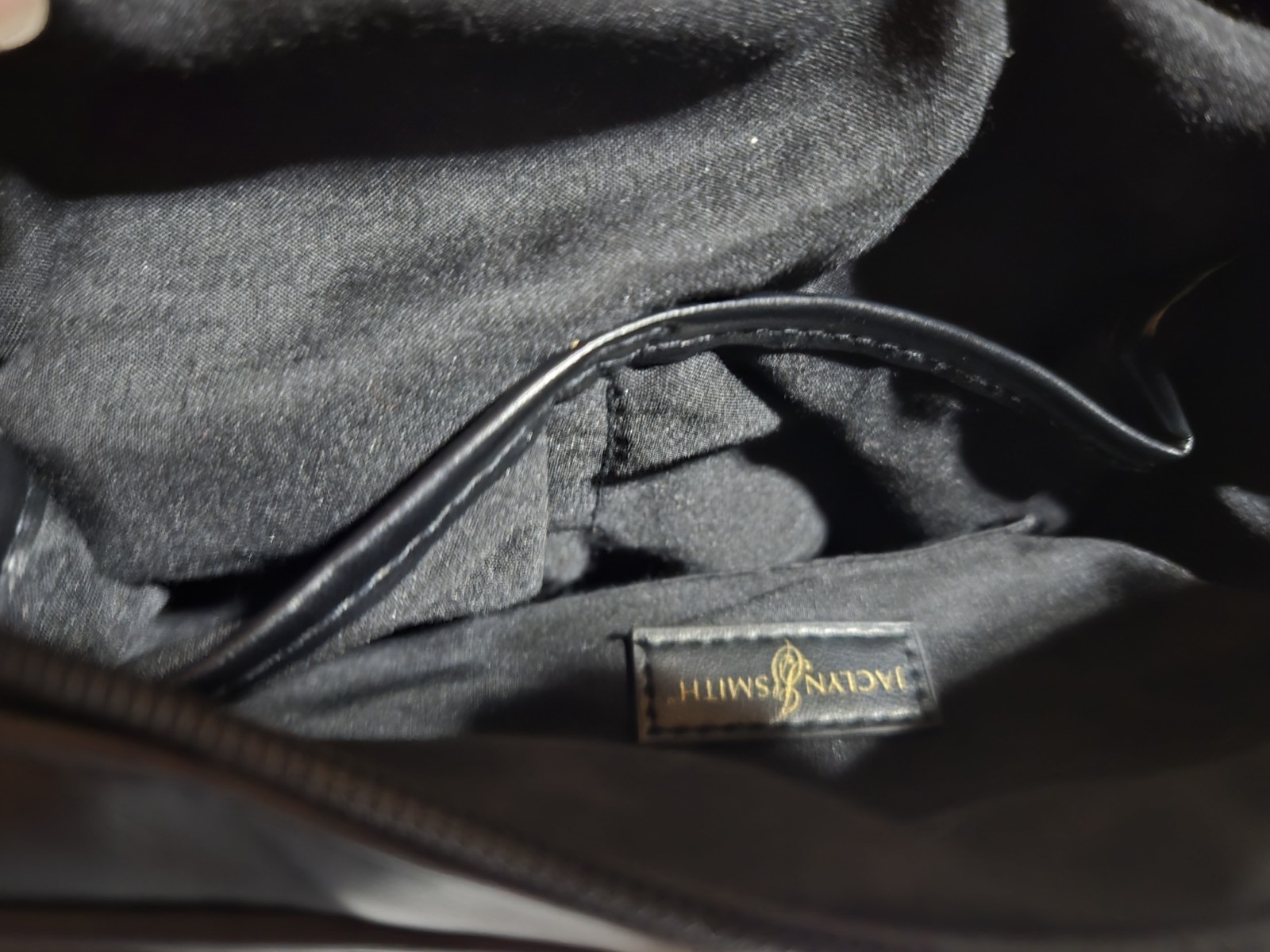 Vintage Jaclyn Smith Patchwork Black  Genuine Lea… - image 12