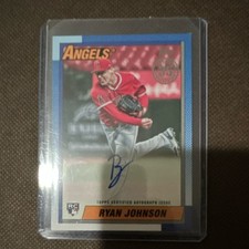 Topps 2025 Series 1 Ryan Johnson Rookie Autograph Insert #90AU-RJ Angels