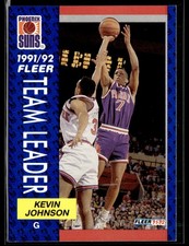 1991-92 Fleer #392 Kevin Johnson Basketball Card 1102O