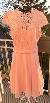 Esprit Damen Cocktailkleid Party Abi Neu mit Etikett Gr. 42 Rosa  