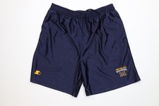 Vtg 90s Starter Mens Medium Spell Out University of Michigan Basketball Shorts