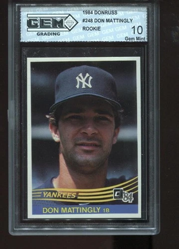 Don Mattingly Rookie 1984 Donruss #248 RC Card HOF New York Yankees GEM MINT 10