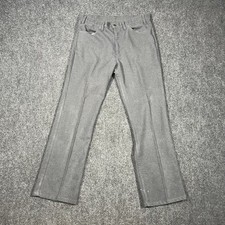 Vintage Levis Pants Mens 36X30 Gray Dacron Polyester Boot Western USA