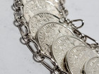 1937-45 Indonesia Netherlands East Indies ⅒ Gulden .720 Silver 20 Coins Bracelet — photo 10