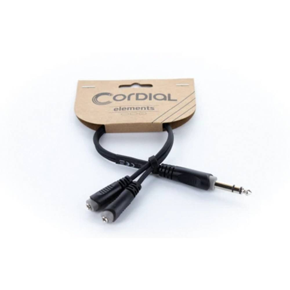 Аудиоадаптер Cordial 14886 Klinke Audio Y-Adapter 1x Klinkenstecker 63 мм стерео - 2x 3290₽