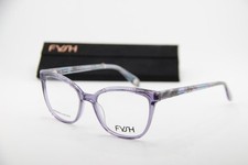 NEW FYSH 3704 S407 CLEAR PURPLE BLUE ACETATE AUTHENTIC EYEGLASSES 51-16