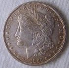 1885 Morgan Silver Dollars $1, NICE COIN, UNCIRCULATED, SWEET TONING!
