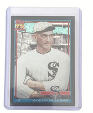 2026 Topps Series 1 Shoeless Joe Jackson /10 Black Crackle Foil Insert
