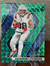 2025 Panini Mosaic - Rhamondre Stevenson #196 Green Mosaic Prizm