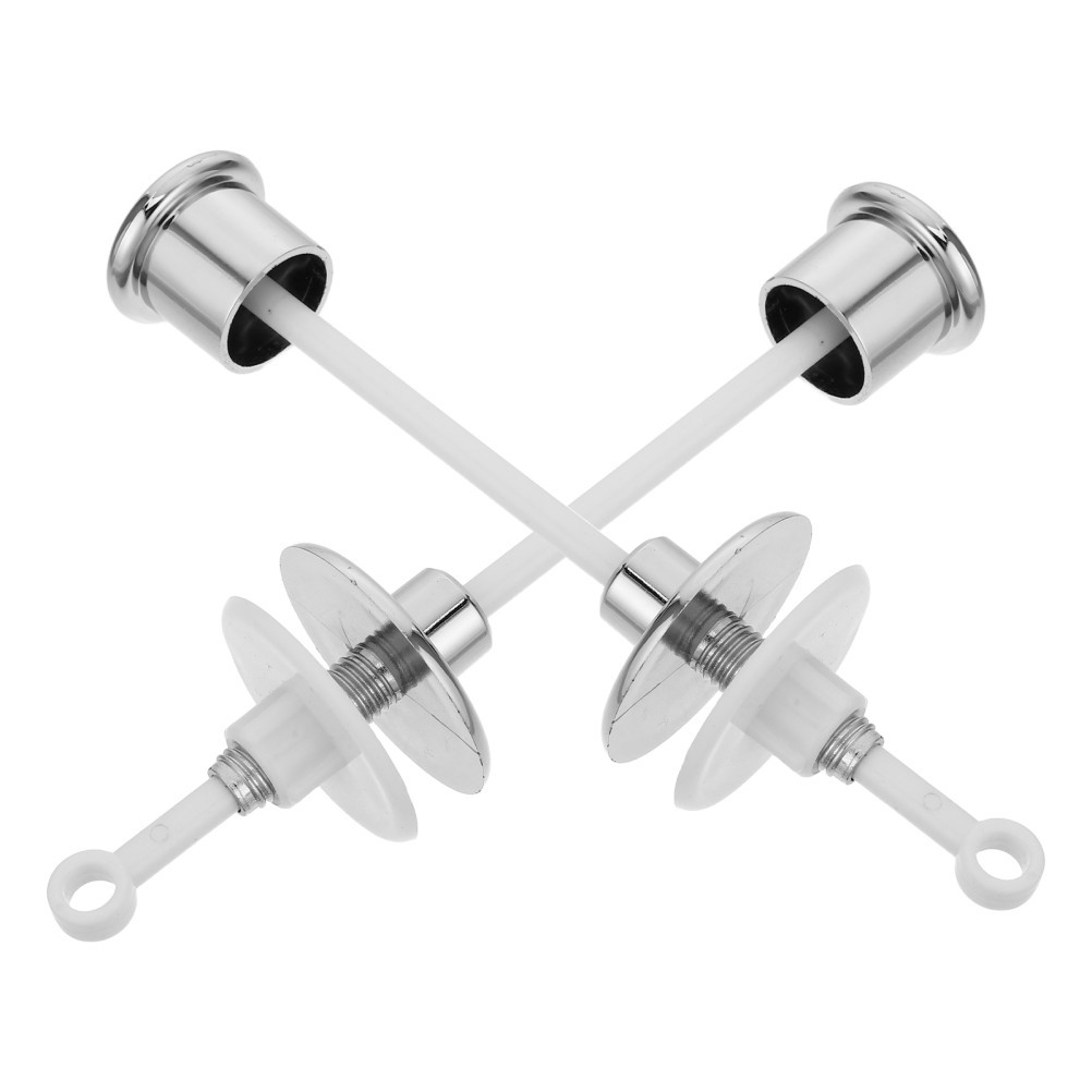  2 Pcs Toilet Lift Switch Tank Flush Button Assist Replacement Push Buttons