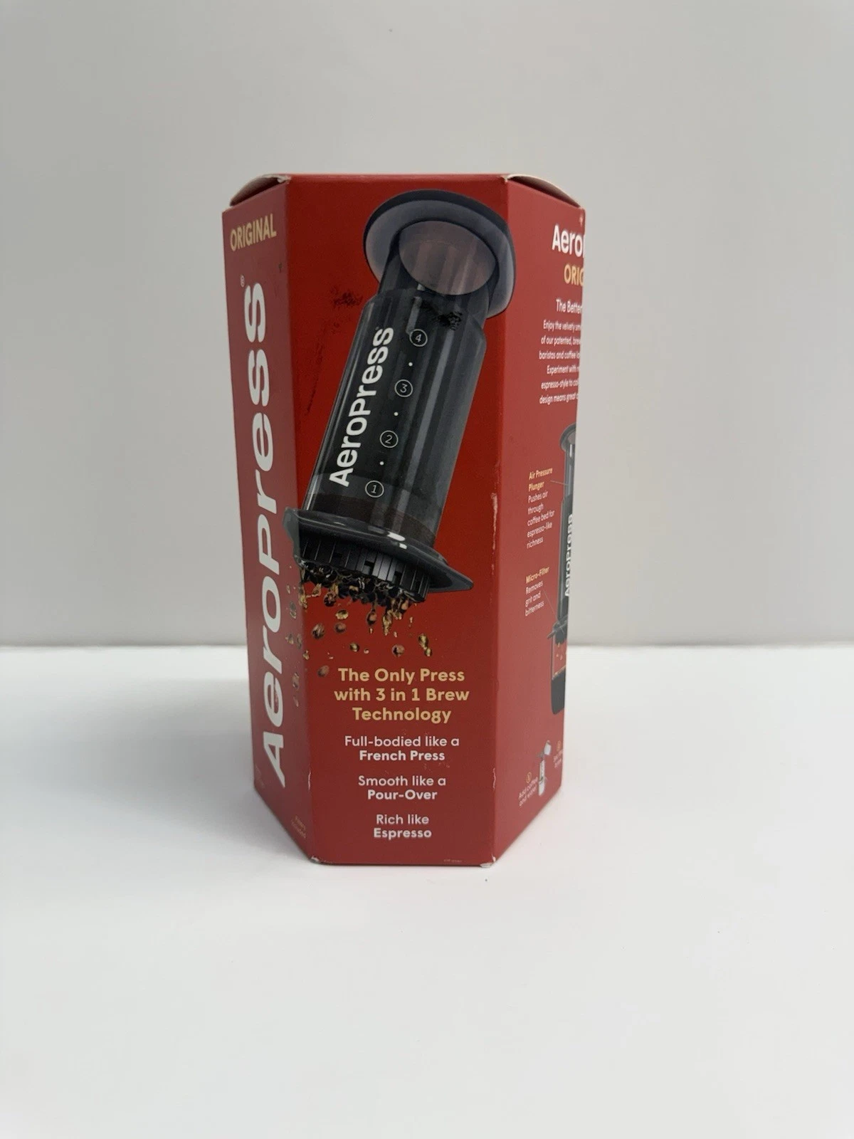 NEW AEROPRESS ORIGINAL COFFEE PRESS 3 IN 1 BREW, FRENCH PRESS POUR OVER ESPRESSO