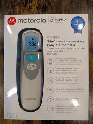 Motorola Care+ 3-in-1 Smart Non-Contact Baby Thermometer   Fast Ship Canada