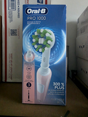 Oral B Pro 1000 Electric Toothbrush Pink with 3 Modes and Gum Protection PINK
