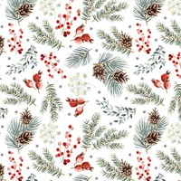Geschenkpapier Weihnachten Rolle 70X150Cm Kraft X-Mas Tannenzapfen Zweige
