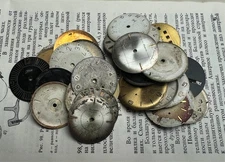 Lot 100 grm Vintage USSR Watch Dials –Slava Chaika Raketa Luch –Repair or Craft