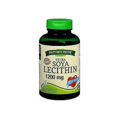 Nature's Truth Vitamins Ultra Soya Lecithin Non-GMO Softgels 1200mg 120Ct 6 Pack