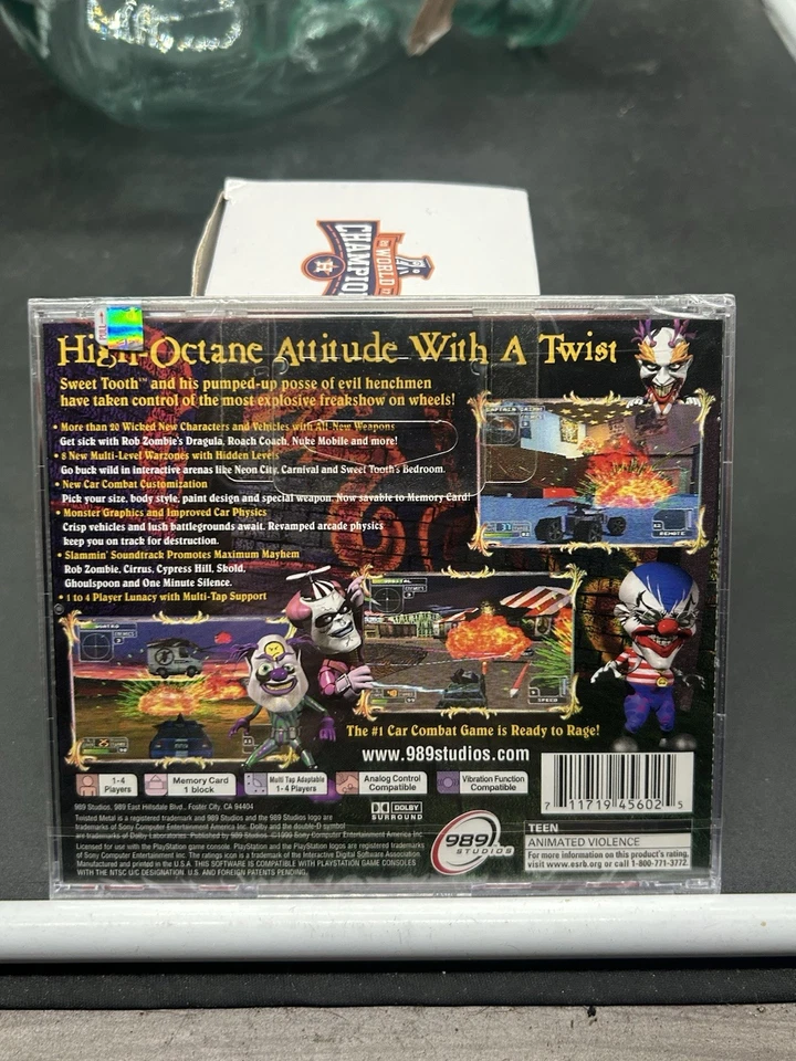 TWISTED METAL 4 - Playstation (PS1) - 1999 - Black Label - Sealed - - Image 2 of 4