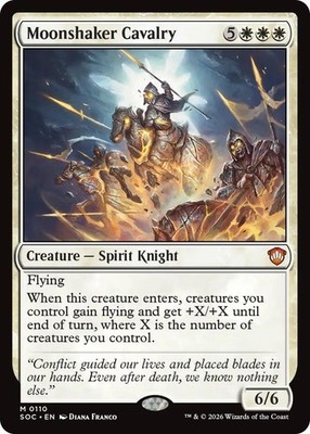 Moonshaker Cavalry - Normal - NM - Magic - 110 - Mythic - SOC - Commander: Se...