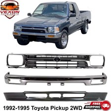 Front Bumper Chrome Grille Assembly For 1992-1995 Toyota Pickup 2wd Front Bumper Chrome Grille Assembly For 1992-1995 Toyota Pickup 2wd