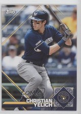 2020 Topps Heritage 2020 MLB Sticker Collection Preview Christian Yelich #7 o9o
