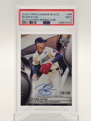 2025 Topps Chrome Black River Ryan AUTO #RR Refractor /199 (RC 