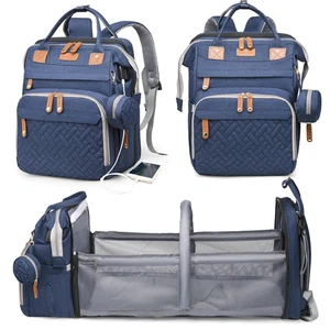 Sacs à couches bébé avec la station de changement, Sac à couches étanche Sac à dos pour mamans papa