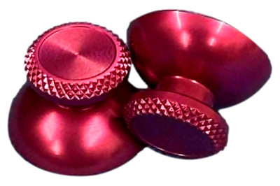 Pair of Pink PS5 3D Rocker Metal Aluminum Caps for Dual Sense Controller