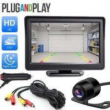 Car Rear View Backup Camera Reverse HD Parking Night Vision and 4.3 Monitor