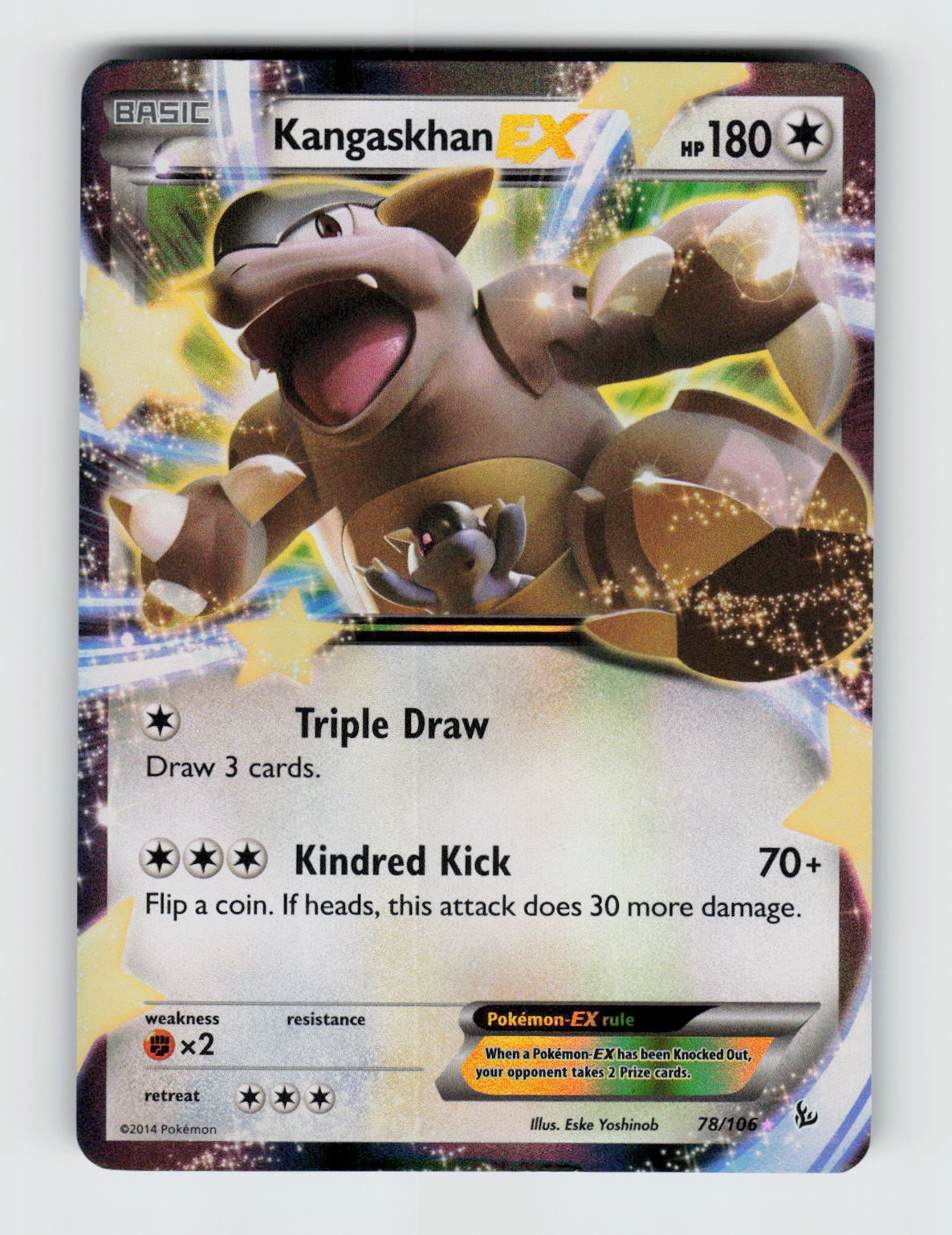 Kangaskhan EX 78/106 - Pokemon - Flashfire - Holo EX Rare - LP