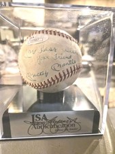 Mickey Mantle Signed Baseball 