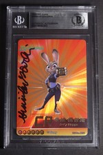 GINNIFER GOODWIN Signed JUDY HOPPS Zootopia Card Fun Disney 100 BECKETT Auto