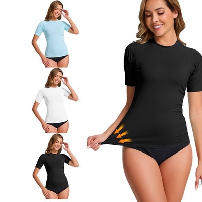 Damen Langarm Rash Vest UPF 50+ Sonnenschutz UV-shirt Schwimmen Shirt Oberteil