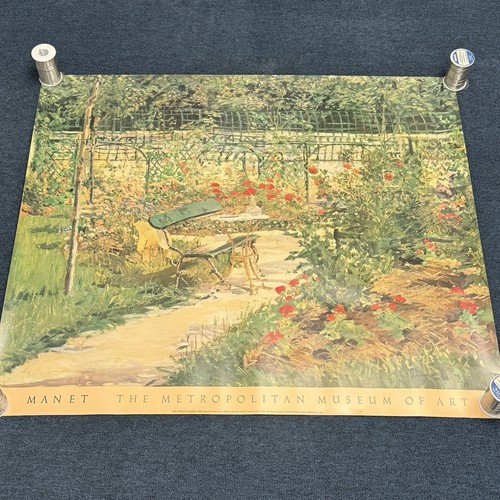 1987 Manet Metropolitan Museum Art Exhibit Poster The Artists Garden Versailles