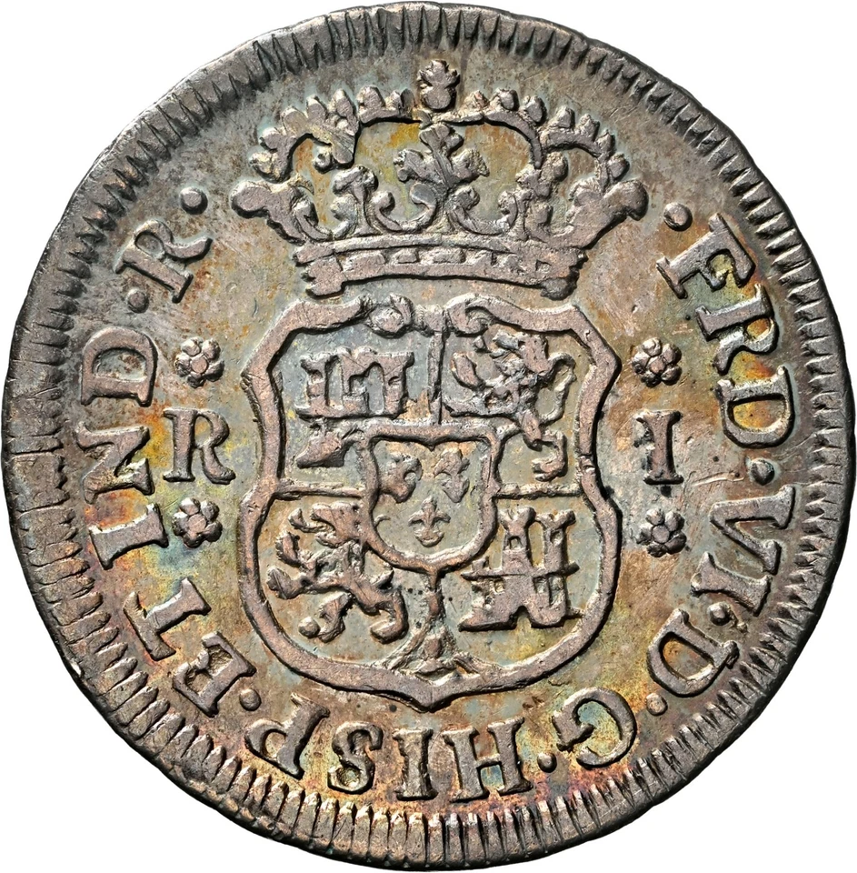 1755 Mo M NGC XF40 Mexico 1 Real Pillar Minor, Ex: Rutherford, Vibrant, Top Pop! - Image 2 of 4