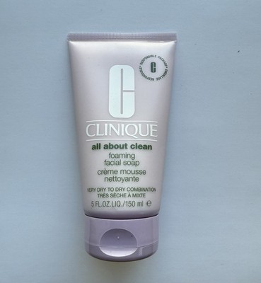 Clinique All About Clean Foaming Facial Cleanser 5 fl oz Very Dry to Dry Comb