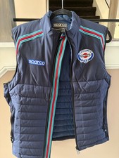Mens Large Sparco Martini Racing Tech Fabric Navy Blue Lancia World Rally Vest Mens Large Sparco Martini Racing Tech Fabric Navy Blue Lancia World Rally Vest