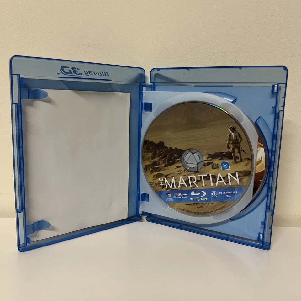 The Martian 2D 3D Blu Ray 2 Disc Set Matt Damon Free Postage Region B - image 4 of 4