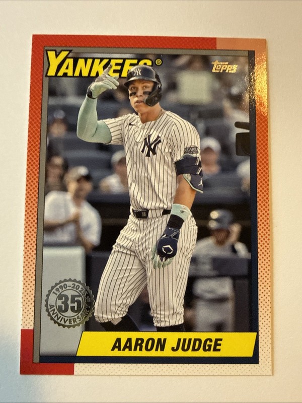 Aaron Judge 2025 Topps Series 1 1990 35th Anniversary #T90-57 Yankees