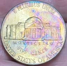 2020-D Jefferson Nickel Beautiful Lustrous Gold/Rainbow Toned Coin #6