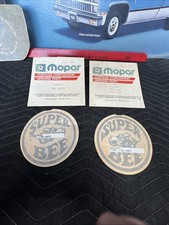 68 69 70 Dodge Super Bee Nos Mopar Decal Black Pair