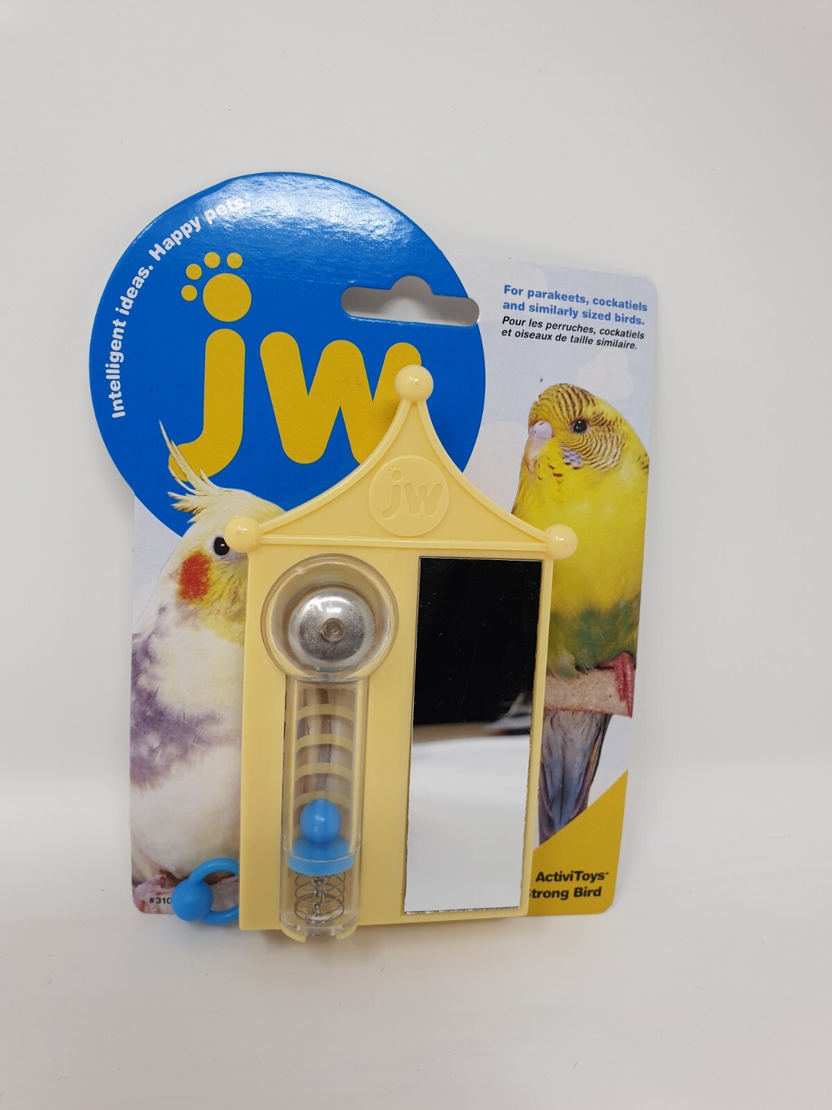 JW bird enrichment toys for cockatiel, budgie and parakeets mirror