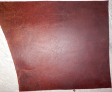 12.5"x12.5" DARK BROWN OIL TANNED UTILITY LEATHER COWHIDE avg 1.4mm thick 21