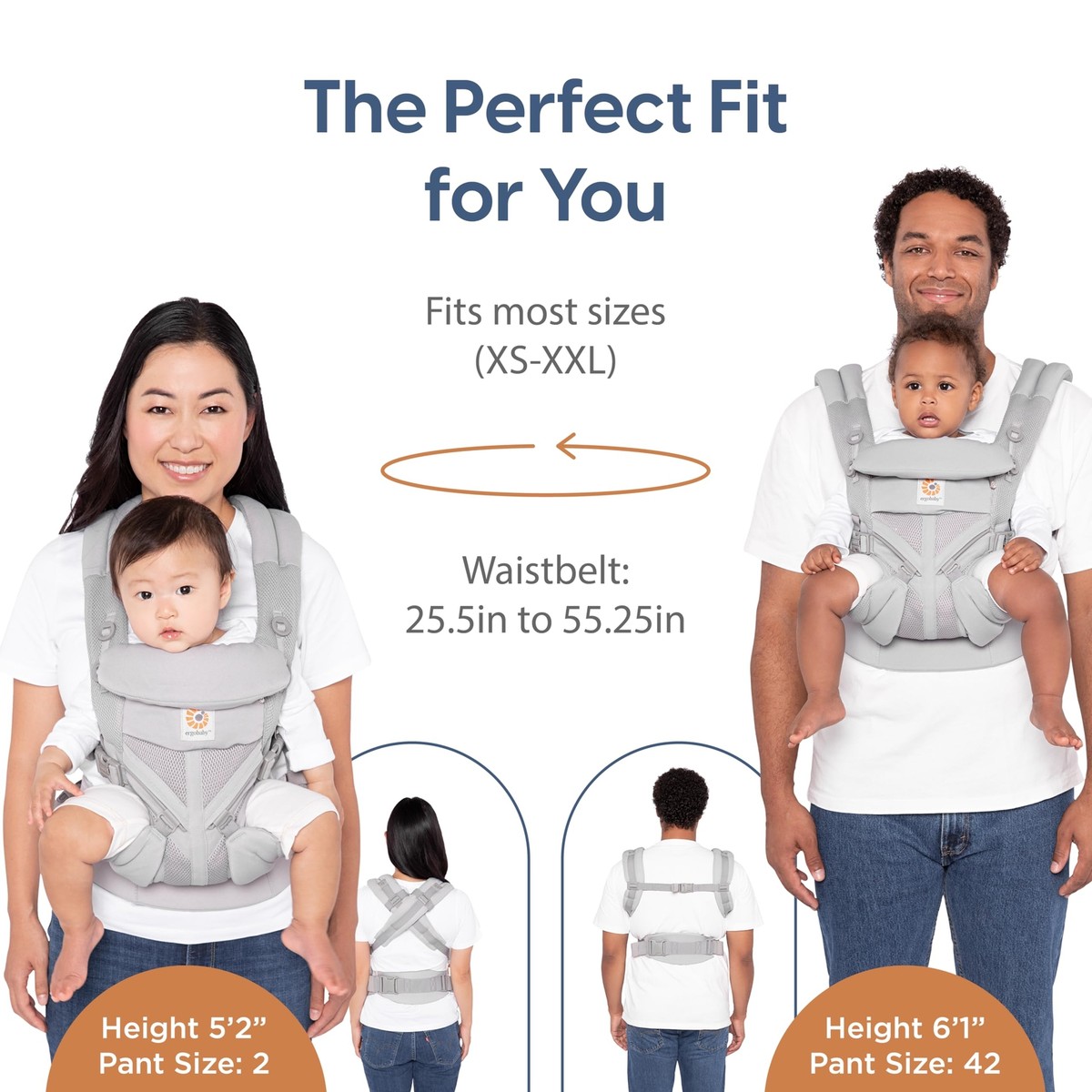Ergobaby Omni 360 Cool Air Mesh Ergonomic Baby Carrier Pearl