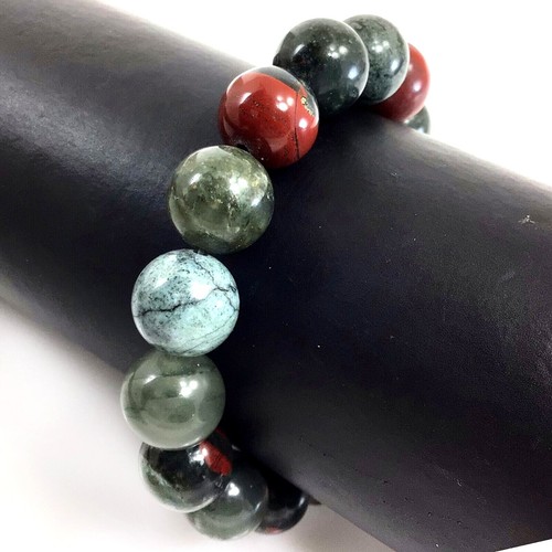 12mm Handmade Round Beaded Stretch Balance Bracelet 6.5-9" Healing Gemstone Gift - Picture 62 of 96