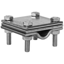 Kreuz Verbinder für Bandeisen bis 35mm und Rundleiter 8-10mm Erdung - Verbinder