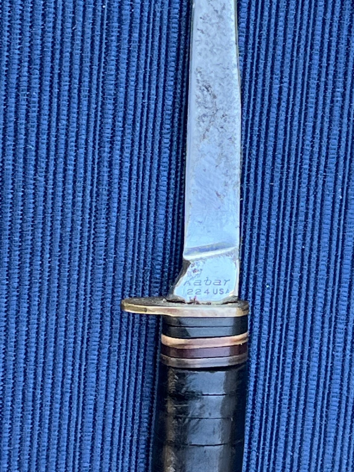 Vintage Small Kabar 1224 Leather Handle Trout Knife No sheath eBay