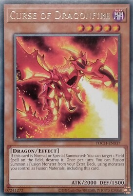 TOCH-DE037 FLUCH DES DRACHENFEUERS RARE 1.AUFLAGE YuGiOh KARTE