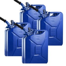 Wavian 3011 USA Leak-Proof Steel Jerry Gas Can Spout 20L w/ Nozzle Blue 2-Pack