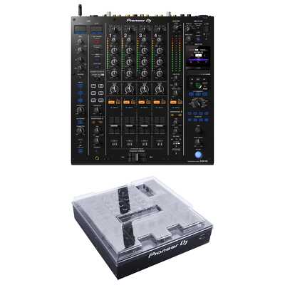 Pioneer DJM-A9 Mixer & Decksaver Cover Bundle - Bluetooth, Black