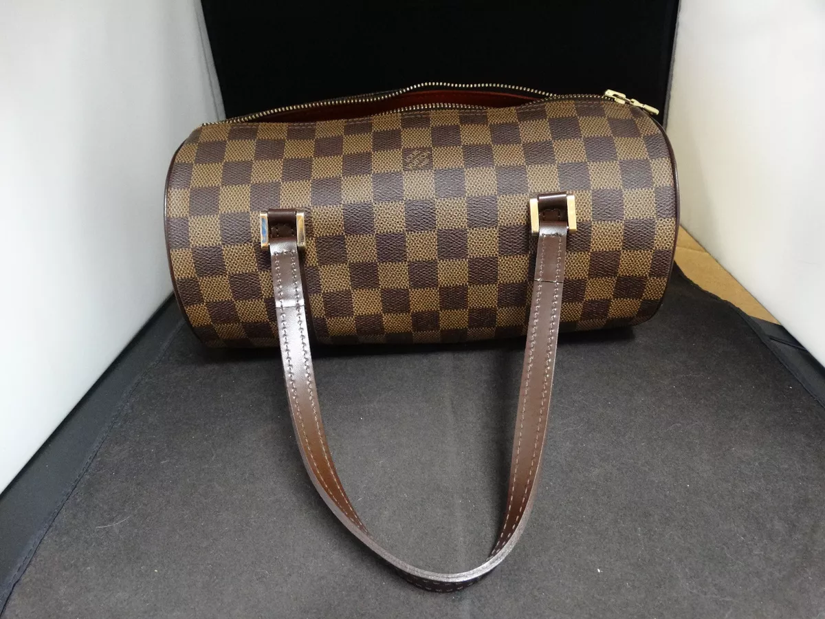 Louis Vuitton Damier Ebene Papillon Handbag W/Pouch